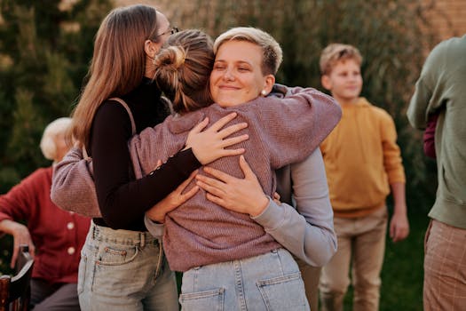 pexels-photo-5638465-5638465 A touching moment of a family reunion with members happily embracing outdoors.